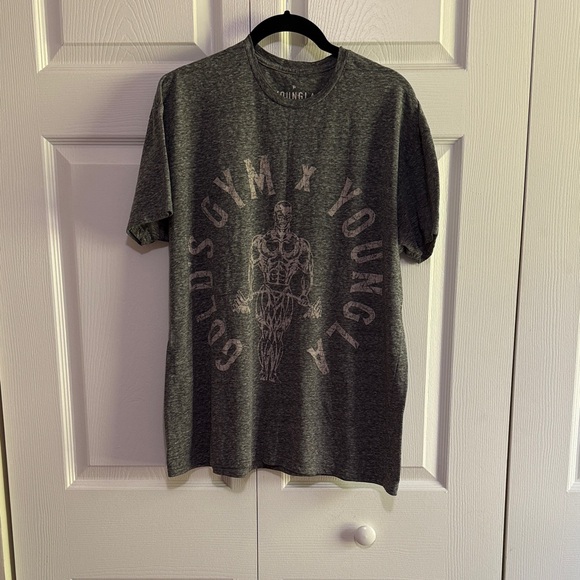 Golds Gym Other - Gold's Gym x YoungLA Gray Muscle Tee